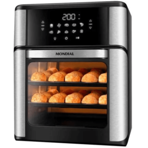 Fritadeira Air Fryer Forno Oven 12L, Mondial, Preto/Inox, 2000W, 220V/127V - AFON-12L-BI