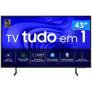 Samsung Smart TV 43" UHD 4K 43DU7700 - Processador Crystal 4K, Gaming Hub