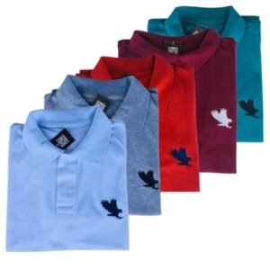 Kit 5 Camisa Gola Polo Masculina Camiseta de Algodão Promoção