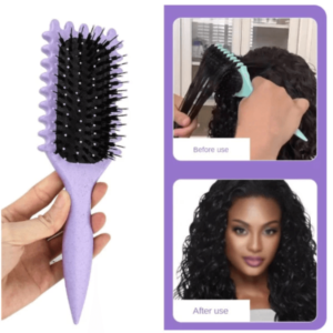 Bounce Curl Define Styling Brush Escova Detangling Hair Pentear Definir Cachos Barber Tool