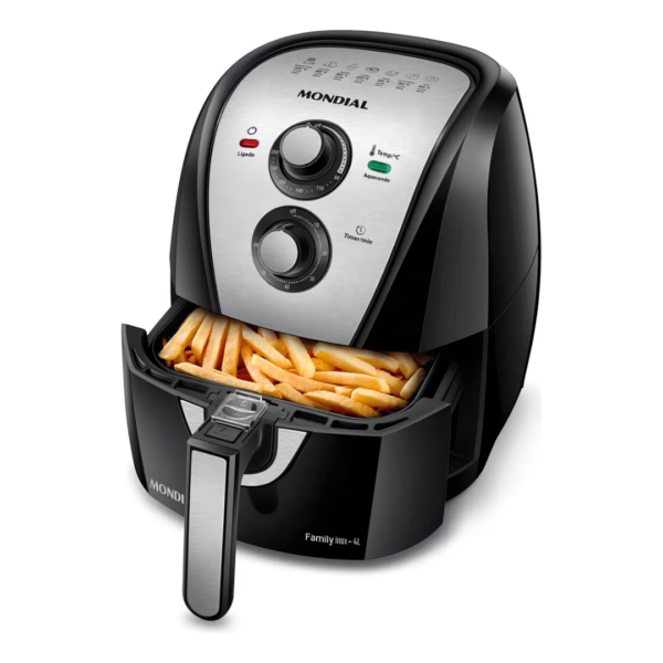 Fritadeira Elétrica Air Fryer Mondial Afn40bi 4l Cor Black/inox