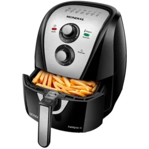 Fritadeira Elétrica sem Óleo/Air Fryer Mondial Family AFN-40-BI Preto 4L com Timer