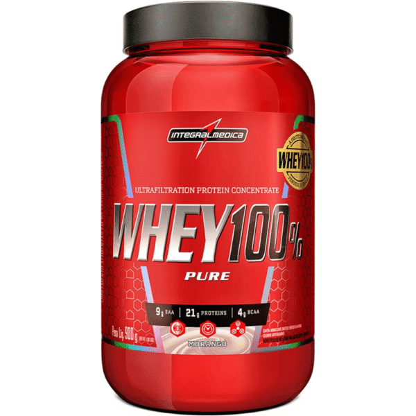 Integralmedica - Whey Protein Concentrado Morango 100%