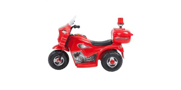 Motocicleta Moto Elétrica Infantil Luz Sirene Polícia E Baú - Zippy Toys