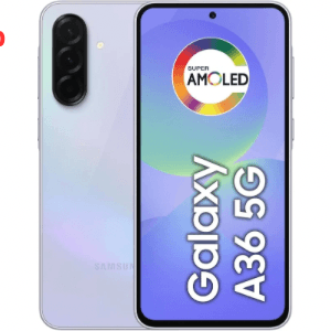 Celular Samsung Galaxy A36 5G 128GB, 6GB RAM, Câmera 50MP, IP67, Super AMOLED 6.7", Recursos AI, Violeta