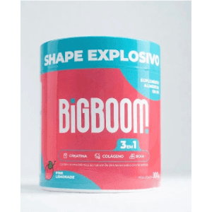 Creatina - BIGBOOM - 100% Pura 300G. A única 3 em 1 | Colágeno, BCAA + Creatina Monohidratada - para mulheres, crescimento de glúteos, crescimento muscular, aumento de energia, auxílio cognitivo e Colágeno.