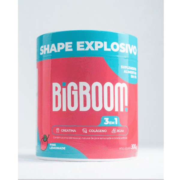 Creatina - BIGBOOM - 100% Pura 300G. A única 3 em 1 | Colágeno, BCAA + Creatina Monohidratada - para mulheres.....