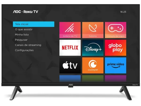 Smart TV 43" HD AOC Roku 43S5045/78G TV HDMI 1 USB Wifi Conversor Digital - Imagem 7