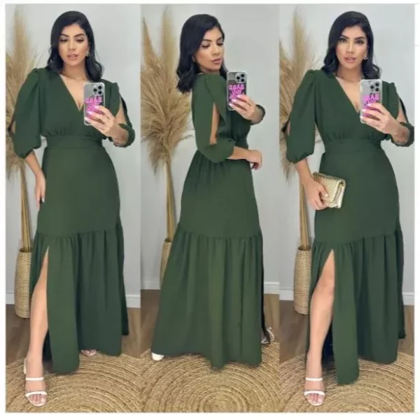 Vestido Longo Feminino Elegante - Imagem 6