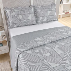 Kit Cobre Leito Colcha Casal Bouti