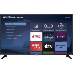Smart TV 42” Britânia Roku TV Dolby Audio BTV42G6FR2CP