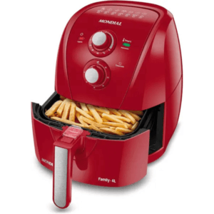 Ofertas da Amazon 67 Fritadeira Sem Óleo Air Fryer 4L, Mondial, Vermelho, 1500W, 110V - AFN-40-FR