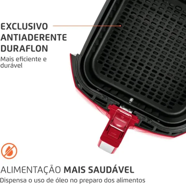 Fritadeira Sem Óleo Air Fryer 4L, Mondial, Vermelho, 1500W, 110V - AFN-40-FR - Imagem 7