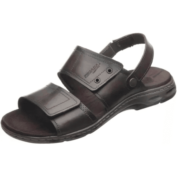 Sandália Papete Masculina Couro Preto Pegada 530645-05