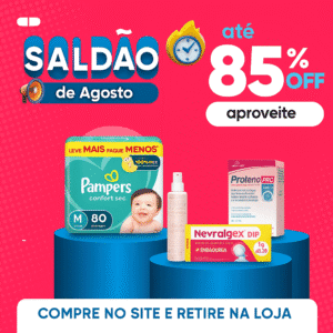 Descontos de até 85% OFF em produtos selecionados.