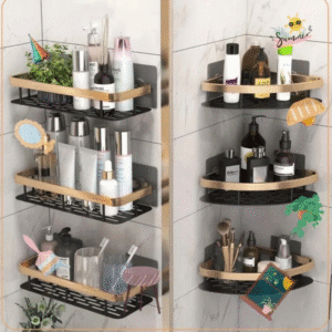 ouro Suporte De Shampoo Prateleiras De Banheiro Sem Furo