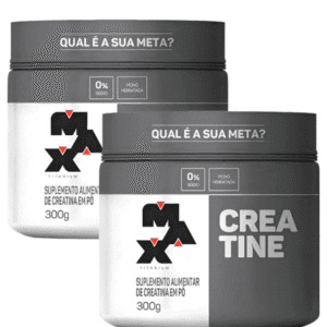 Kit 2x Creatina 300g Max Titanium Monohidratada Em Pó Sem Sabor