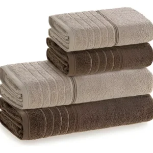 oferta de cama mesa & banho 6 Jogo De Toalhas 4 Pçs Fio Cardado 100 Algodão Softmax Bressan Karsten
