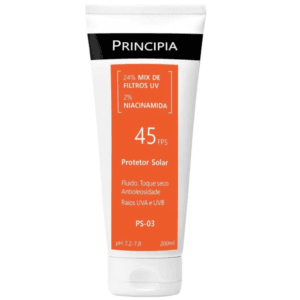 Protetor Solar Corporal Principia 24% Mix de Filtros UV + 2% Niacinamida FPS 45 PS-03 com 200ml