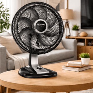 MONDIAL Ventilador 50cm Super Turbo 8 Pás, Preto/Prata, 150W, 110V - VTX-50-8P
