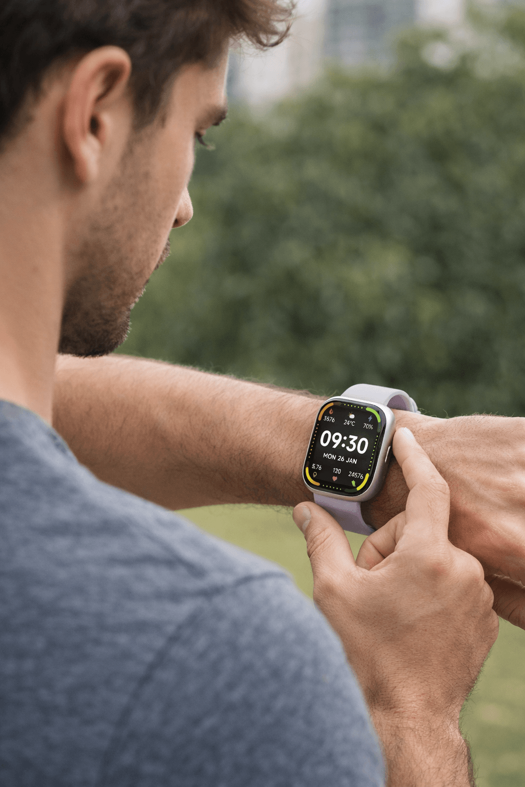 Bettdow SmartWatch, relogio smartwatch com Ecrã tátil e Alexa, à prova d'água IP68, relogio smartwatch feminino e masculino, com modo esportivo e recebimento de notificações (roxo) 1 Bettdow SmartWatch, relogio smartwatch com Ecrã tátil e Alexa, à prova d'água IP68, relogio smartwatch feminino e masculino, com modo esportivo e recebimento de notificações (roxo)