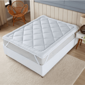 Pillow Top Protetor de Colchão 400 Fios 400g/m² 5cm Tipo Cama de Hotel Super Marcio