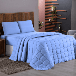 Kit Cobre Leito Casal Colcha Dupla Face Matelada Malha 100% Algodão Jogo Roupa de Cama Casal