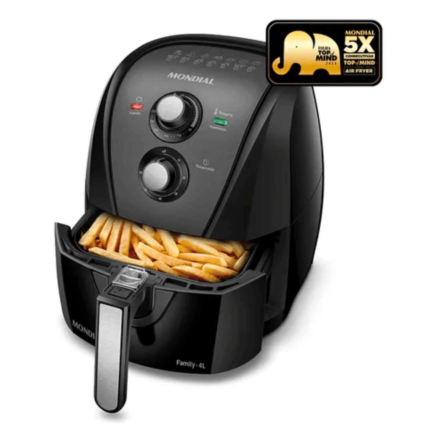 Fritadeira sem óleo air fryer 4L Mondial 1500W AFN-40-BFT 1 Fritadeira sem óleo air fryer 4L Mondial 1500W AFN-40-BFT