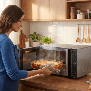 Micro-ondas Electrolux 36L Prata e Preto Espelhado Efficient ME36S