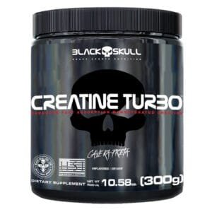 inicio 29 Creatine Turbo Black Skull 300g - Sem Sabor