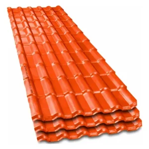 Cobertura Plan Colonial Pvc 197 X 0.88cm Ondas 3 Peça(s) Laranja